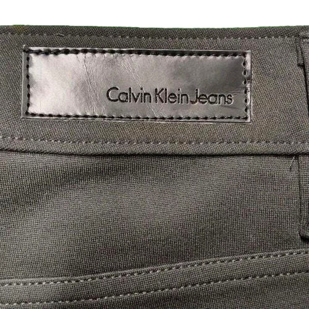 Calvin Klein Jeans Women’s Gray Slim Fit Stretch Pants Trousers Size 10 - Picture 4 of 8
